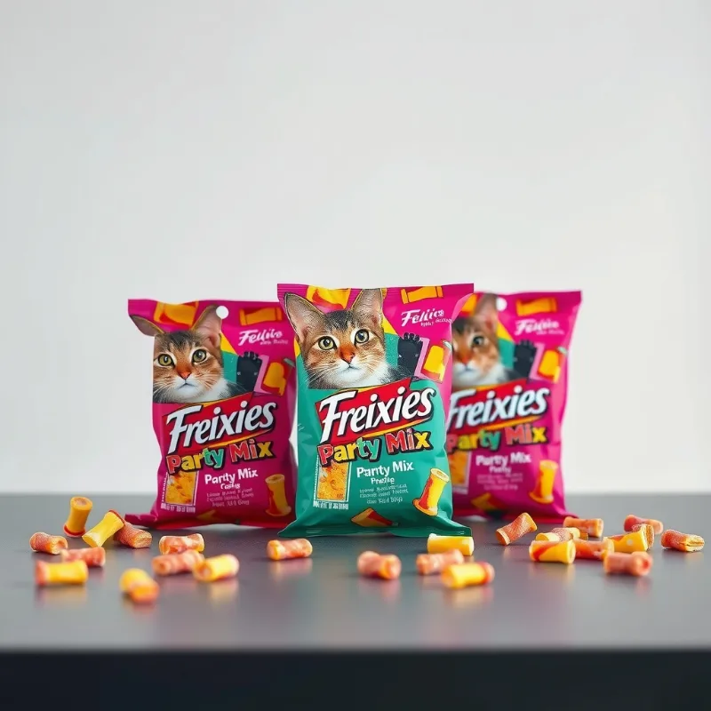 ขนมแมวเลีย Felix Friskies Party Mix